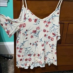 Floral off the shoulder top